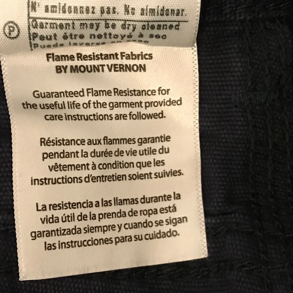 CARHARTT FLAME-RESISTANT MIDWEIGHT NAVY CANVAS PANT-LOOSE FIT 36 X 30